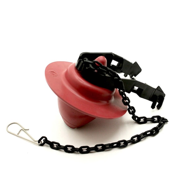 Thrifco Plumbing 501 Universal Solid Frame Toilet Repair Flapper, Red/Black Flu 4543544 - main